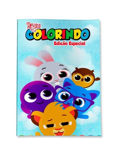 Livro de Colorir s Bolofofos Tam 14x10 cm Personalizado | Kit Col