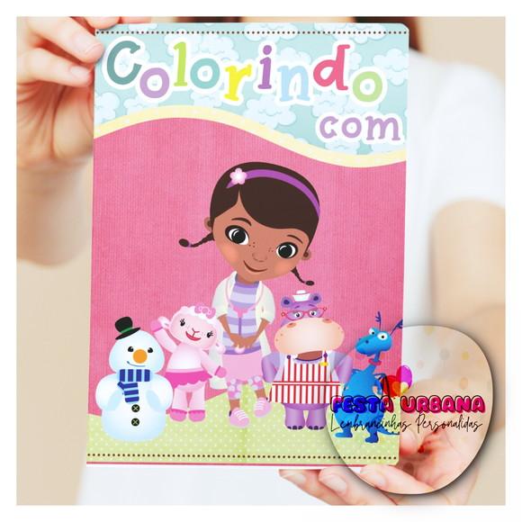 Livro de Colorir s Doutora Brinquedos Tam G 15x21 Cm Personalizad
