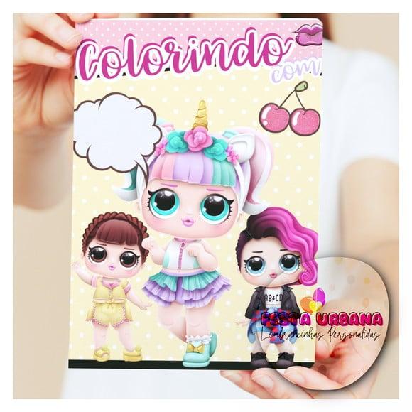 Livro de Colorir s Lol Surprise Tam G 15x21 Cm Personalizado | Ki