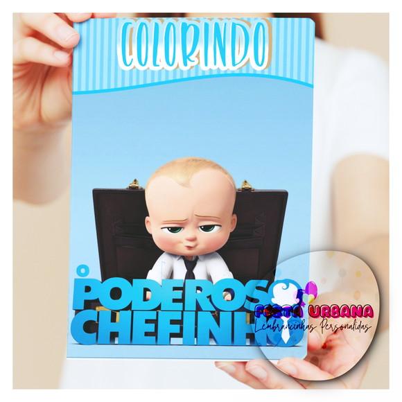 Livro de Colorir s O Poderoso Chefinho Tam G 15x21 Cm Personaliza