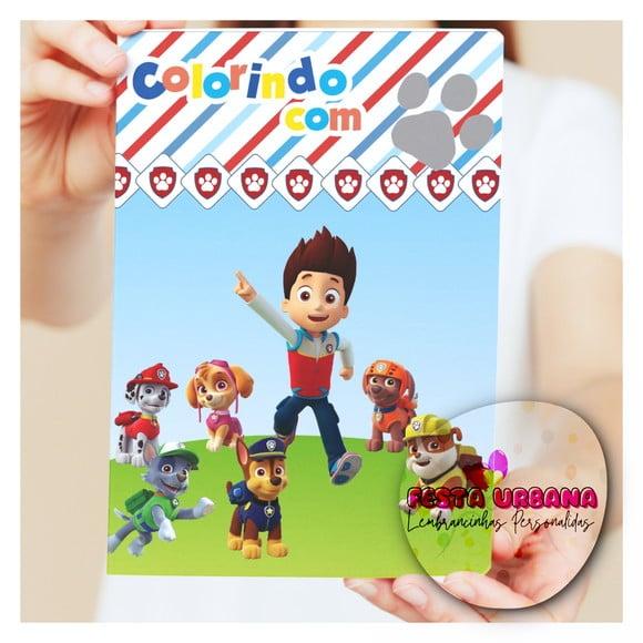 Livro de Colorir s Patrulha Personalizado | Kit Colorir Infantil 