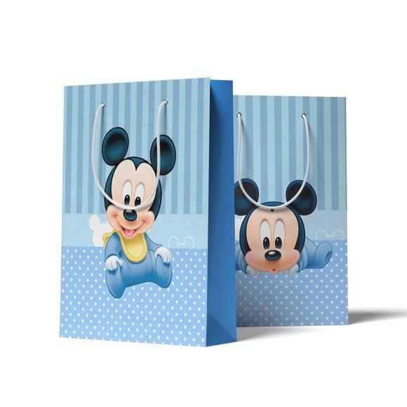 Sacolinha Personalizada Personalizada Mickey Baby | Lembrancinha 