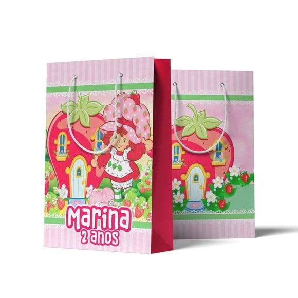 Sacolinha Personalizada Personalizada Moranguinho Antiga Anos 80 