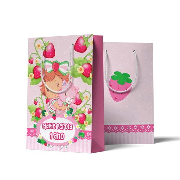 Sacolinha Personalizada Personalizada Moranguinho Baby | Lembranc