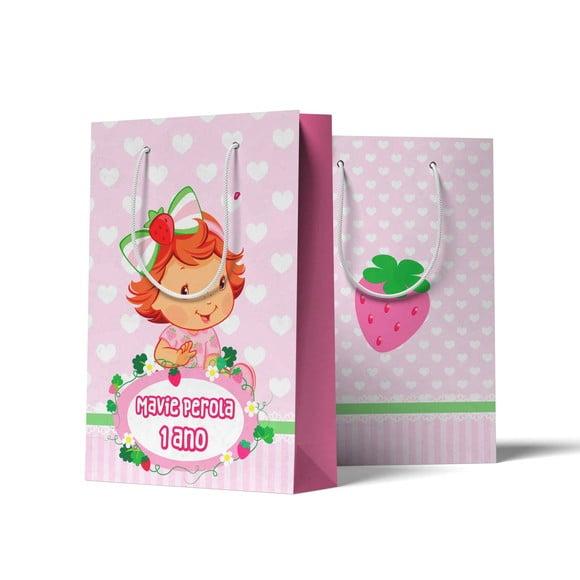 Sacolinha Personalizada Personalizada Moranguinho Baby | Lembranc