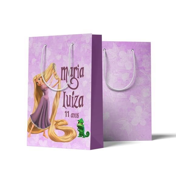 Sacolinha Personalizada Personalizada Rapunzel Enrolados | Lembra