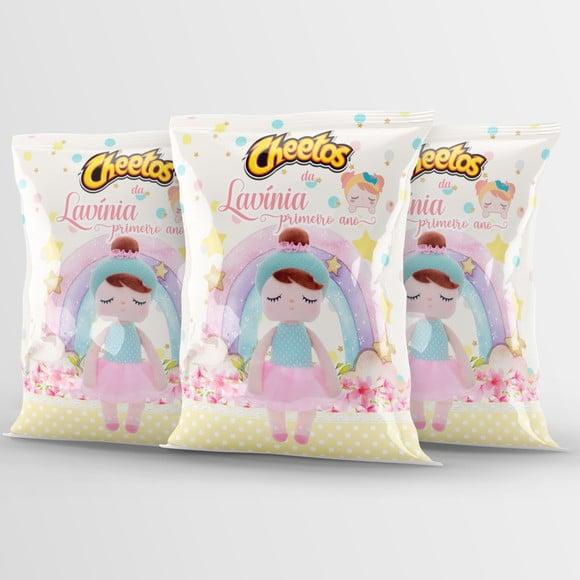 Salgadinho Cheetos Personalizado Boneca Metoo | Lembrancinha Fest
