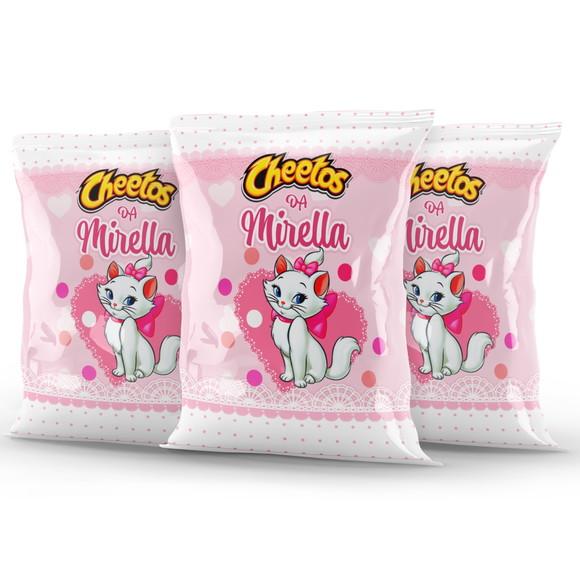 Salgadinho Cheetos Personalizado Gatinha Marie | Lembrancinha Fes
