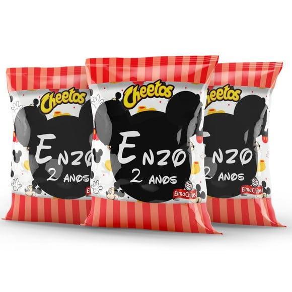 Salgadinho Cheetos Personalizado Mickey | Lembrancinha Festa Infa