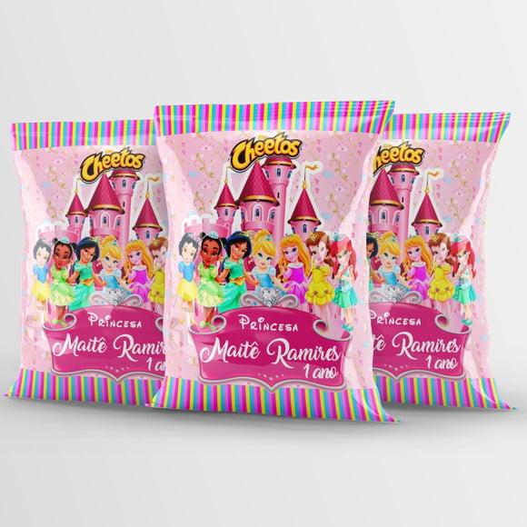 Salgadinho Cheetos Personalizado Princesas Cute Baby | Lembrancin