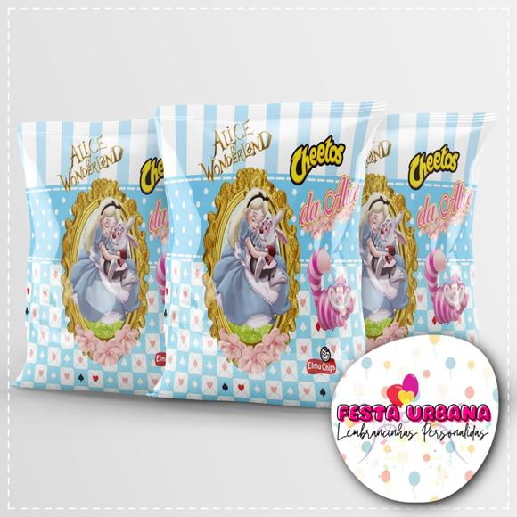 Saquinho Metalizado Ziplock Alice No País Das Maravilhas Persona