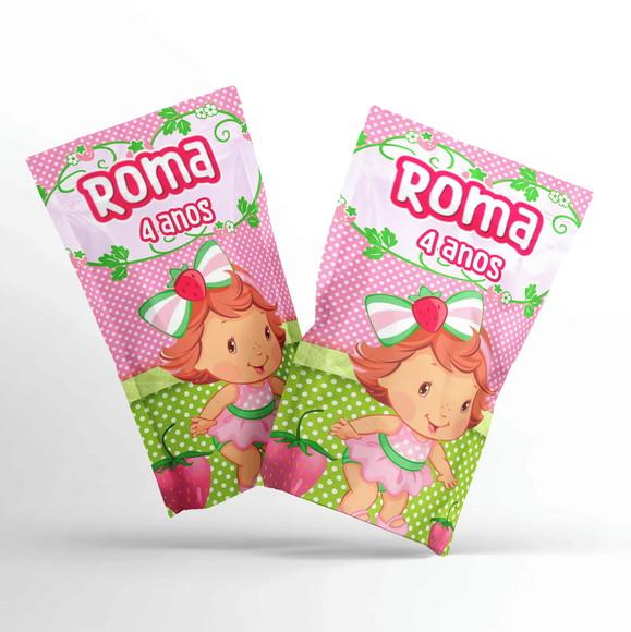 Saquinho Metalizado Ziplock Moranguinho Baby G 12 x 20 cm Persona