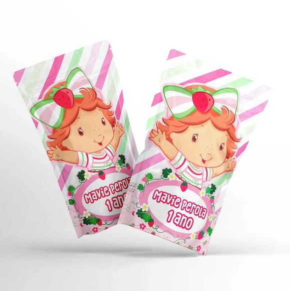 Saquinho Metalizado Ziplock Moranguinho Baby G 12 x 20 cm Persona