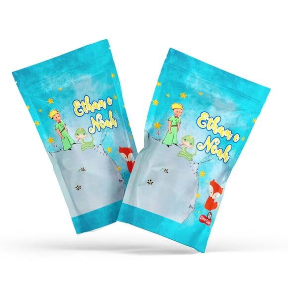 Saquinho Metalizado Ziplock Zip Lock Pequeno Príncipe G 12 X20 c