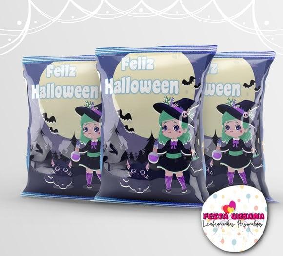 Saquinho Dia Das Bruxas Halloween Personalizado | Lembrancinha Fe