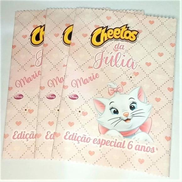 Saquinho Gatinha Marie Personalizado | Lembrancinha Festa Infanti