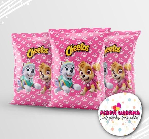 Saquinho Patrulha Canina Rosa Personalizado | Lembrancinha Festa 