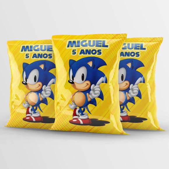 Saquinho Sonic Personalizado | Lembrancinha Festa Infantil