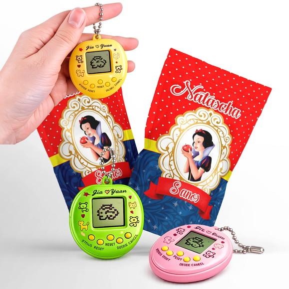 Tamagotchi Branca de Neve | Bichinho Virtual | Lembrancinha Festa