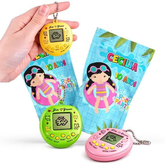 Tamagotchi Pool Party Menina | Bichinho Virtual | Lembrancinha Fe