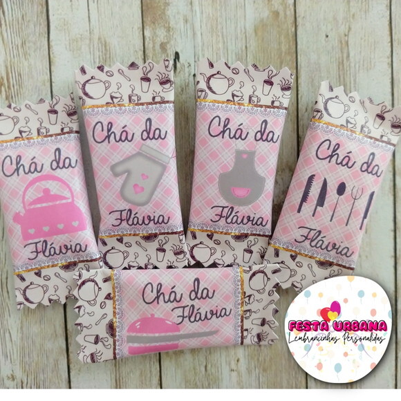 Bala Personalizada Chá de Cozinha | Lembrancinha Festa Infantil