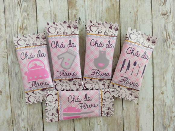 Bala Personalizada Chá de Cozinha | Lembrancinha Festa Infantil