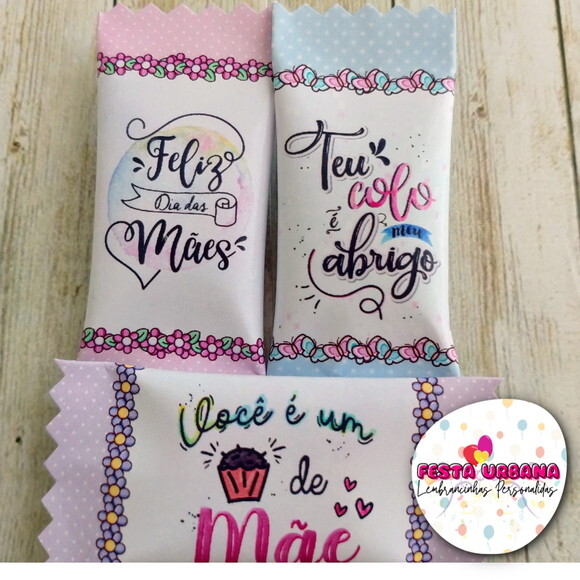 Bala Personalizada Dia das Mães | Lembrancinha Festa Infantil