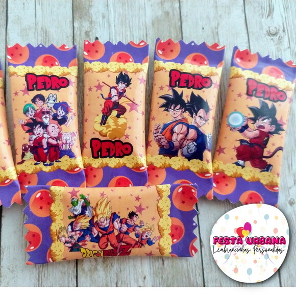 Bala Personalizada Dragon Ball | Lembrancinha Festa Infantil