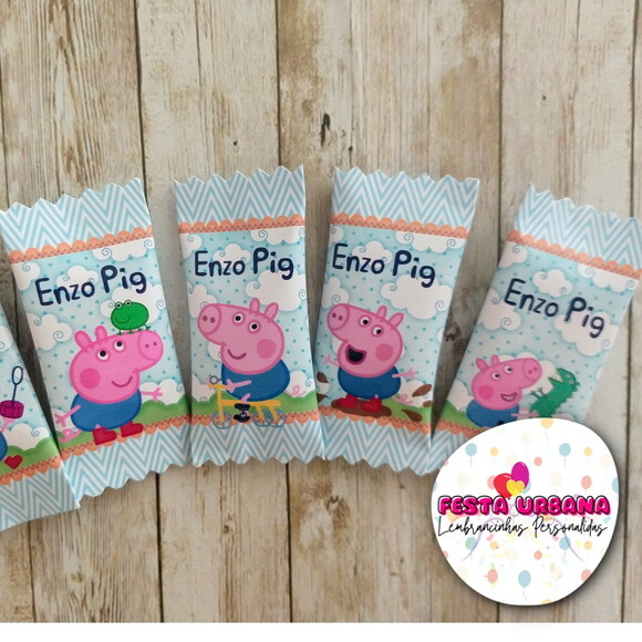 Bala Personalizada George Pig | Lembrancinha Festa Infantil