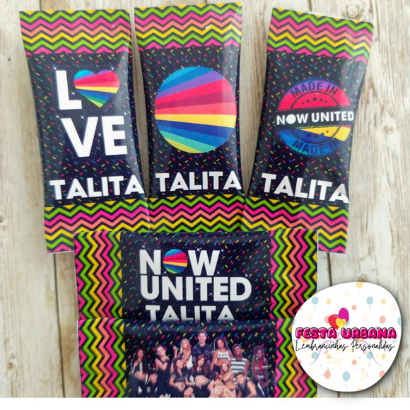 Bala Personalizada Now United | Lembrancinha Festa Infantil