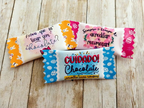 Bala Personalizada Páscoa Frases | Lembrancinha Festa Infantil