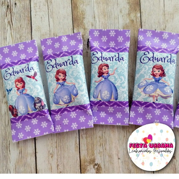 Bala Personalizada Princesa Sofia | Lembrancinha Festa Infantil