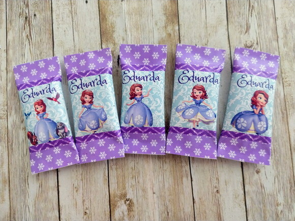Bala Personalizada Princesa Sofia | Lembrancinha Festa Infantil