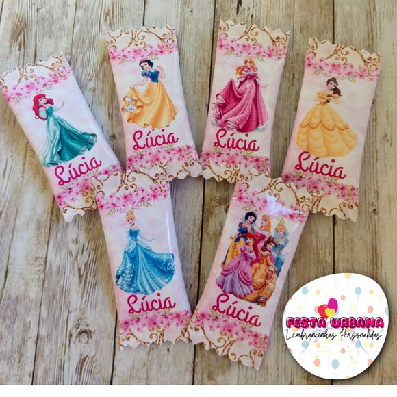 Bala Personalizada Princesas | Lembrancinha Festa Infantil