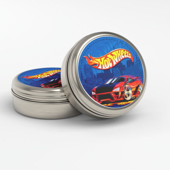 Adesivo Latinha Hot Wheels 5x5cm | Lembrancinha Festa Infantil