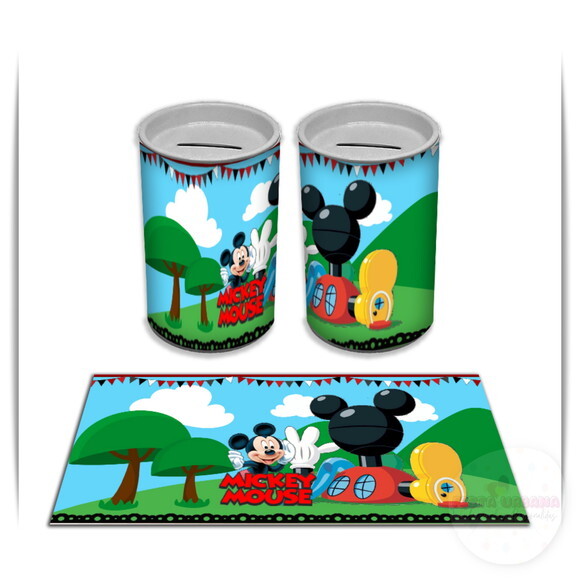 Adesivo Cofrinho a Casa de Mickey Mouse | Tubolata Festa Infantil