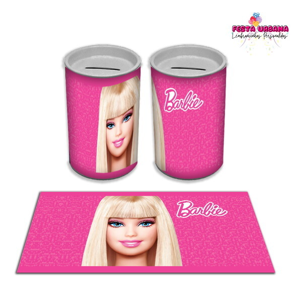 Adesivo Cofrinho Barbie | Tubolata Festa Infantil