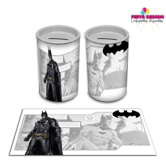 Adesivo Cofrinho Batman | Tubolata Festa Infantil