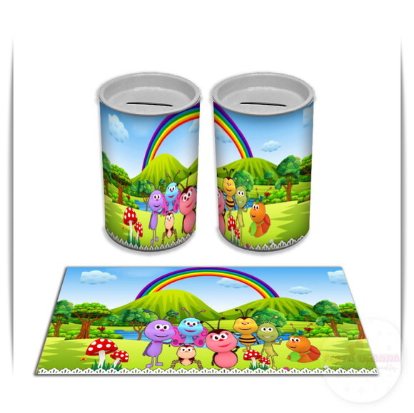 Adesivo Cofrinho Bichikids | Tubolata Festa Infantil