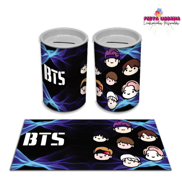Adesivo Cofrinho BTS | Tubolata Festa Infantil