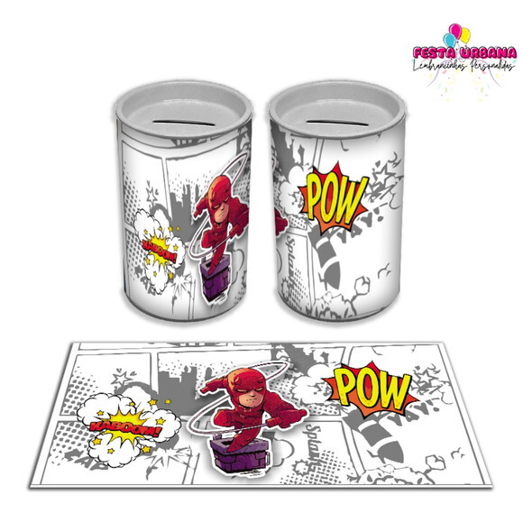 Adesivo Cofrinho Flash | Tubolata Festa Infantil