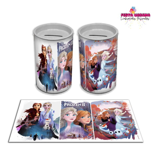 Adesivo Cofrinho Frozen | Tubolata Festa Infantil