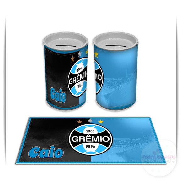 Adesivo Cofrinho Grêmio | Tubolata Festa Infantil
