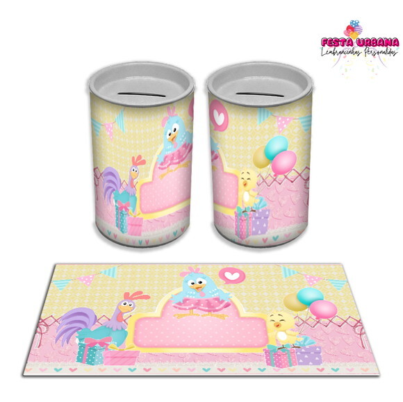 Adesivo Cofrinho Galinha Pintadinha Candy | Tubolata Festa Infant