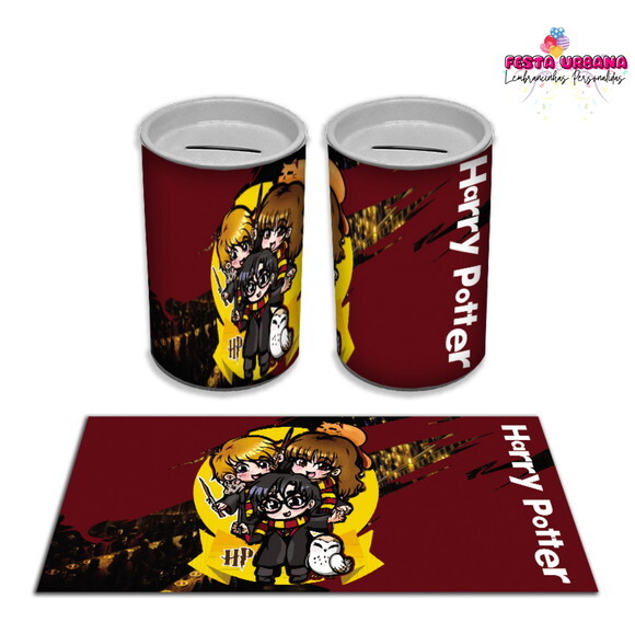Adesivo Cofrinho Harry Potter | Tubolata Festa Infantil