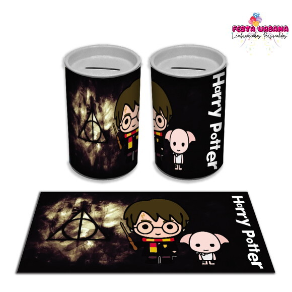Adesivo Cofrinho Harry Potter | Tubolata Festa Infantil