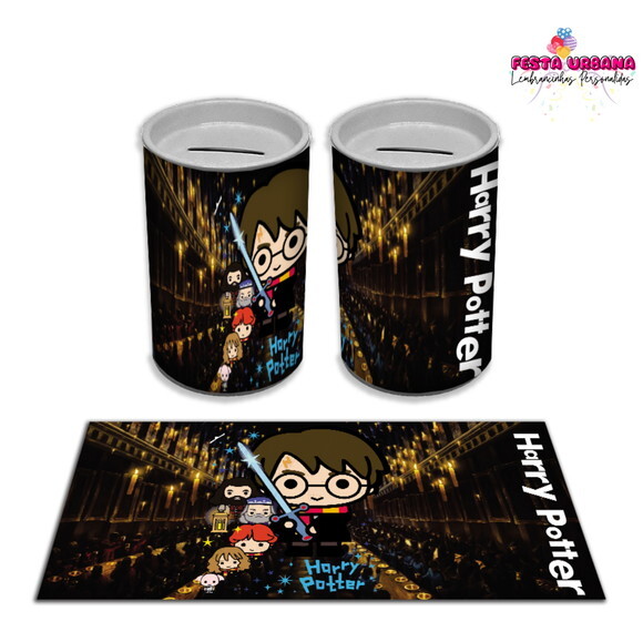 Adesivo Cofrinho Harry Potter | Tubolata Festa Infantil