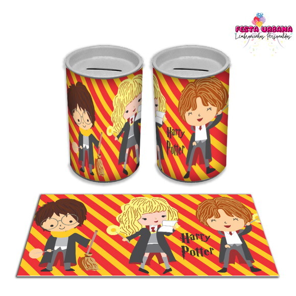 Adesivo Cofrinho Harry Potter | Tubolata Festa Infantil