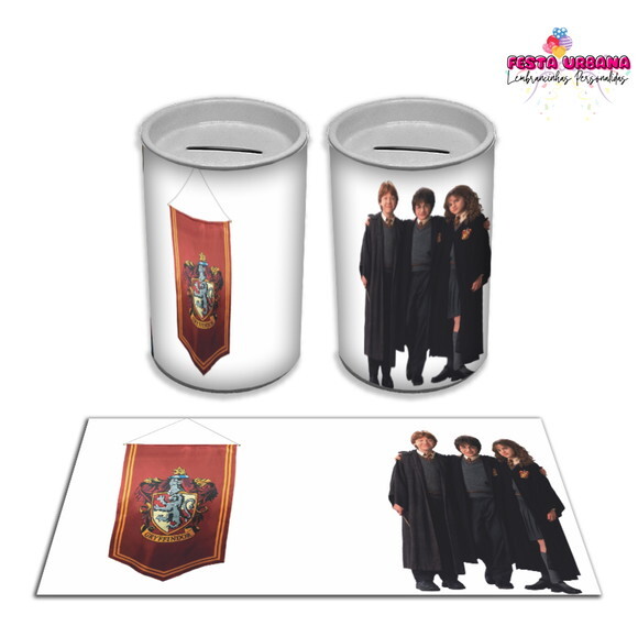 Adesivo Cofrinho Harry Potter | Tubolata Festa Infantil