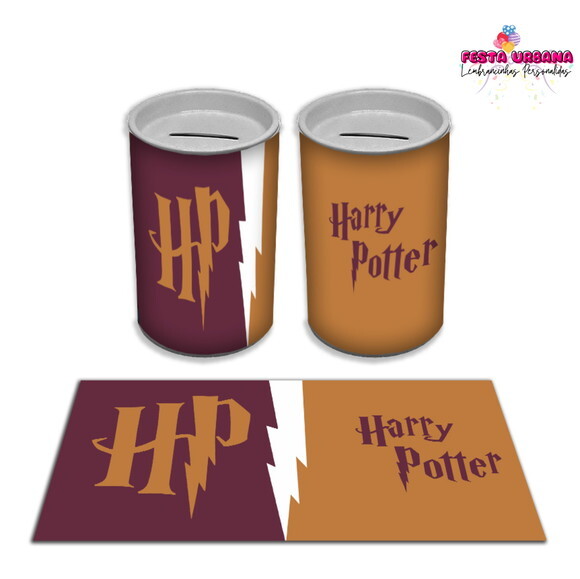 Adesivo Cofrinho Harry Potter | Tubolata Festa Infantil